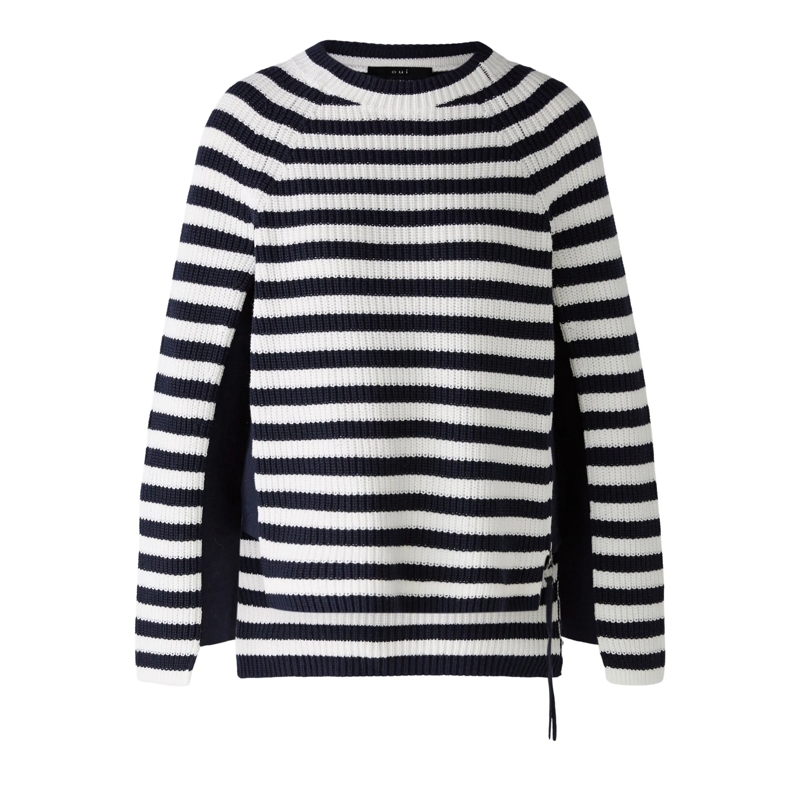 Oui Pullover Pullover RUBI dunkel-blau