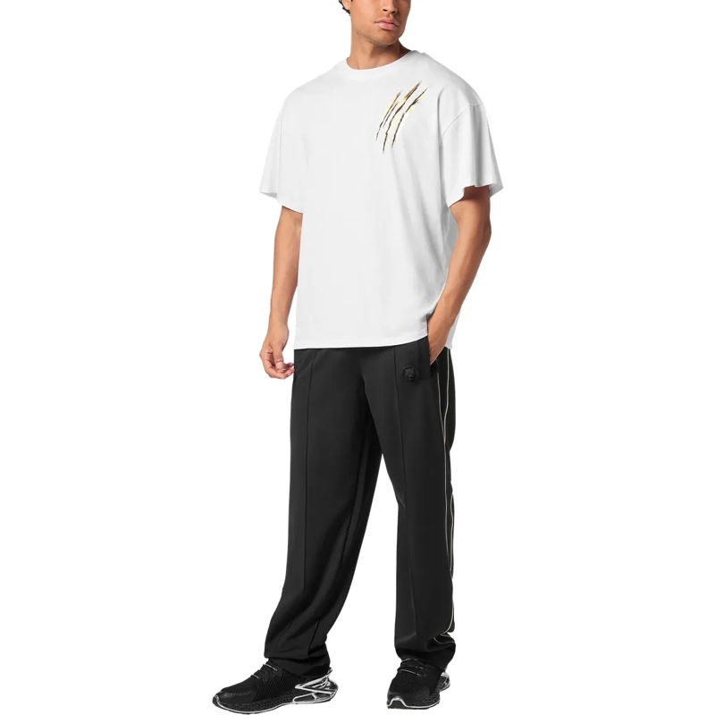 Plein Sport T-Shirt T-Shirt Rundhalsausschnitt Ss Scratch weiss(Image 4)