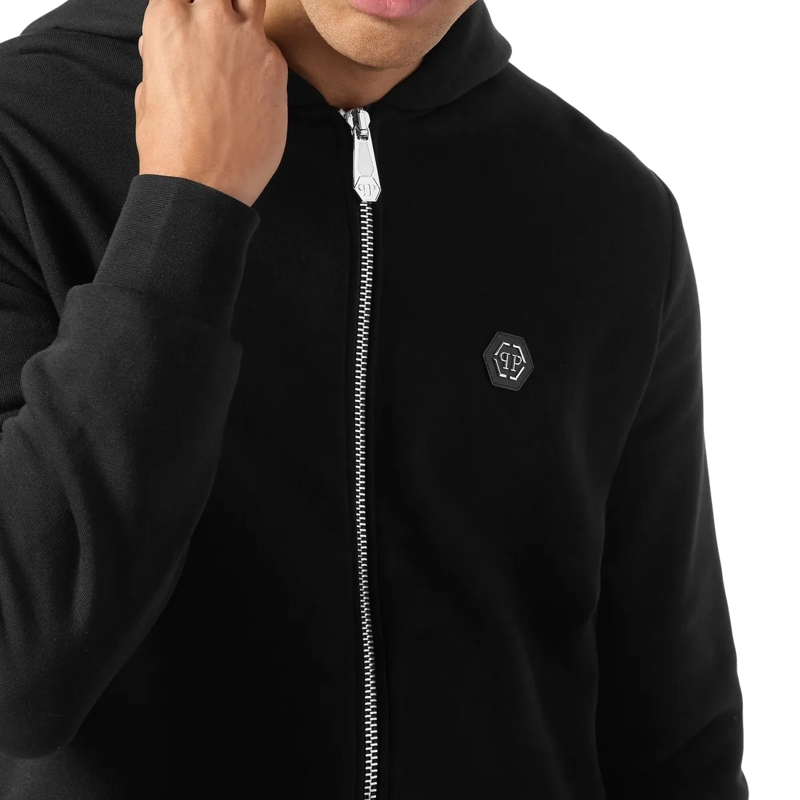Philipp Plein Top Hoodie Sweatjacket Skull schwarz(Image 5)