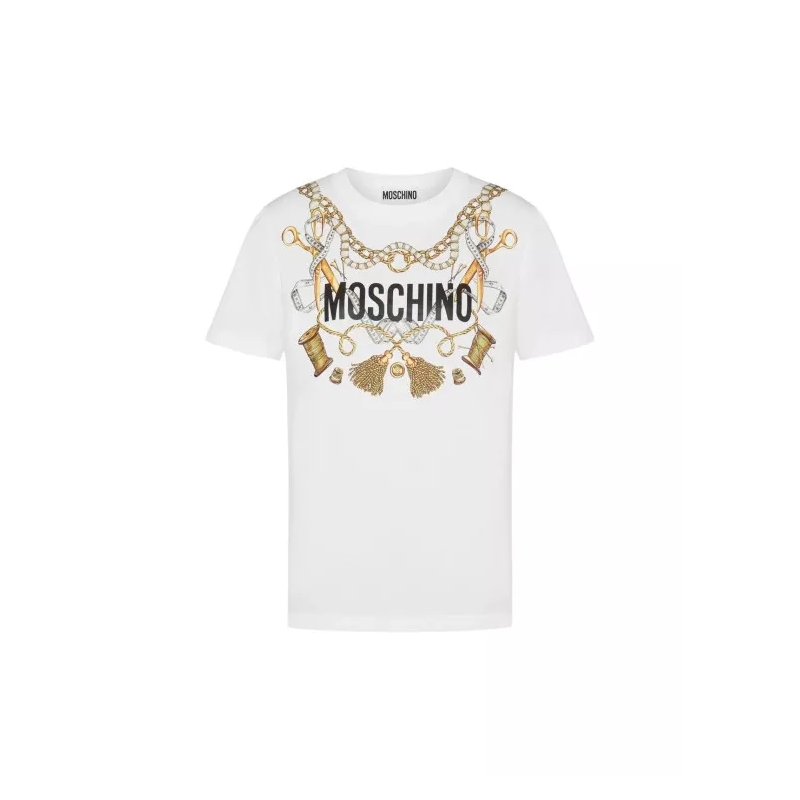 Moschino  White Cotton T-Shirt White
