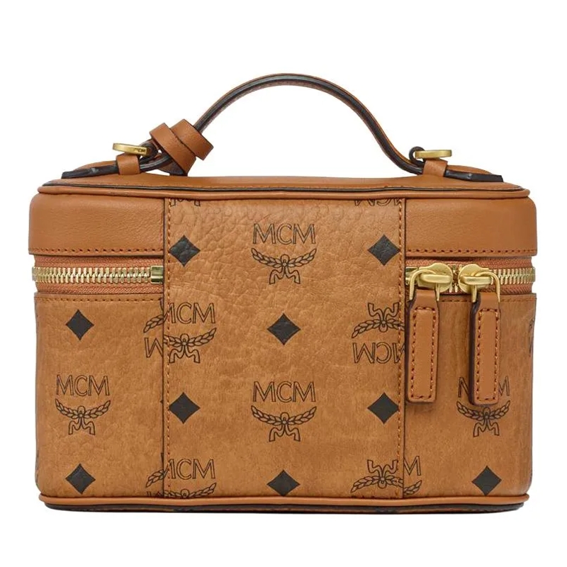 MCM Crossbody Bag Aren Vi Lthr Mix Crossbody Mni Co Cognac(Image 8)