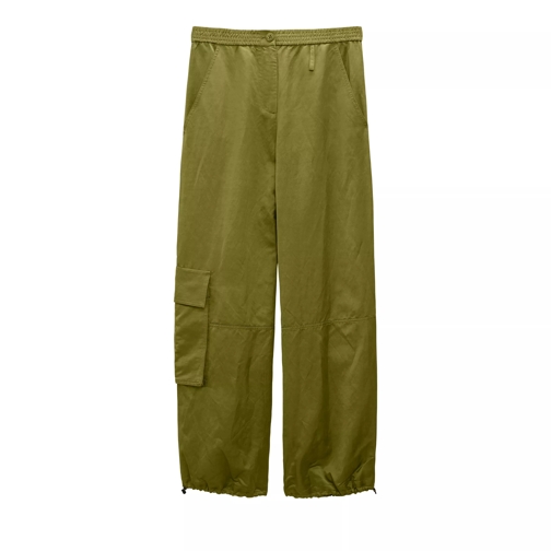 Dorothee Schumacher Cargo Broek SLOUCHY COOLNESS pants 564 olive green