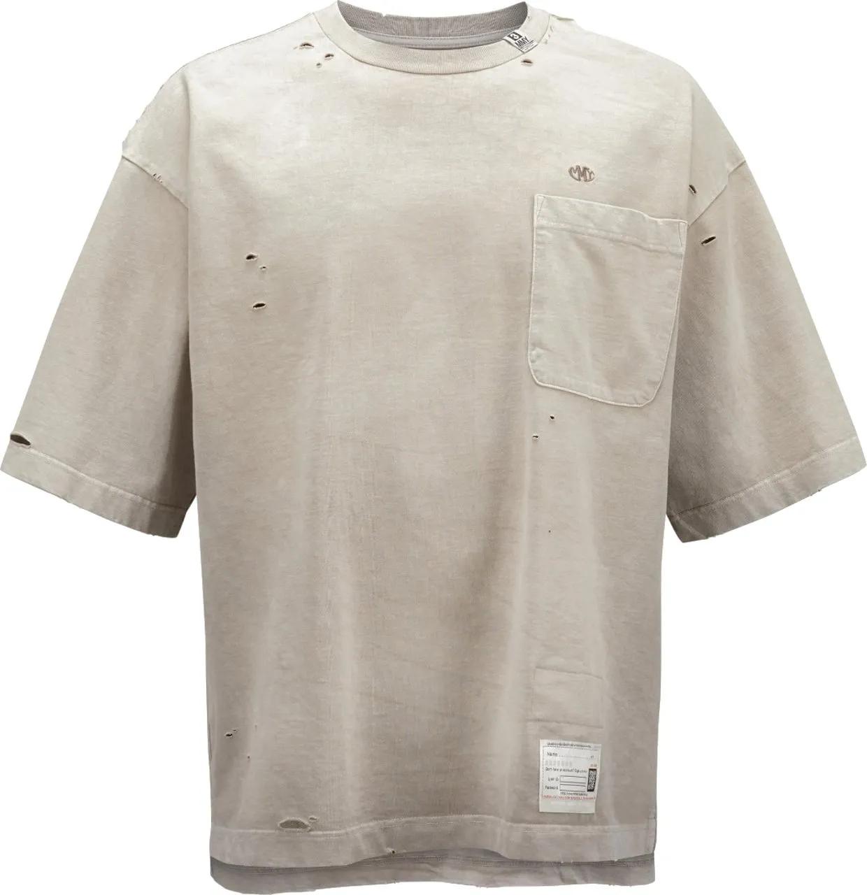 Thumbnail - Maison Mihara Yasuhiro - Sunfaded Huge Tee Beige - Größe 40 - beige