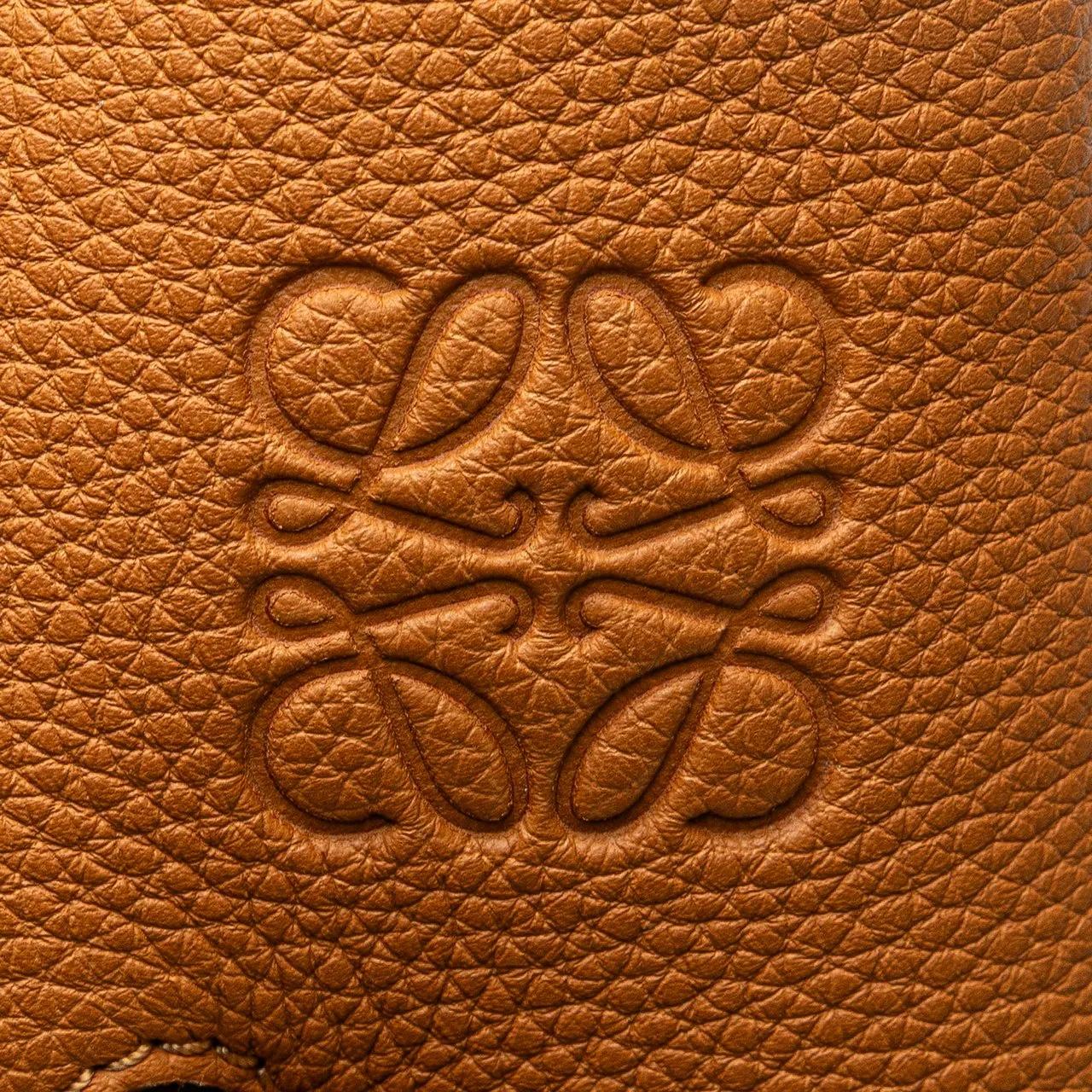 Thumbnail - Loewe Shopper - Medium Leather Flamenco Knot Tote - Gr. unisize - in Braun - für Damen