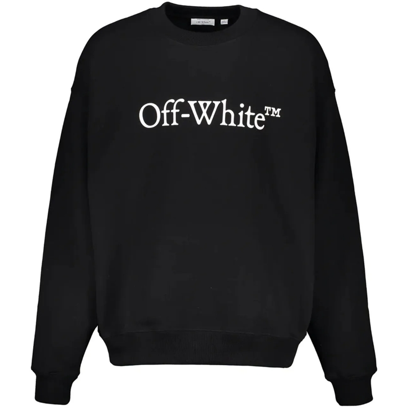Off-White Legeres Oberteil Off-White Logo Sweatshirt schwarz