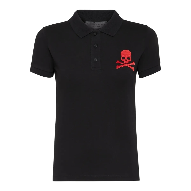Philipp Plein Top Poloshirt schwarz
