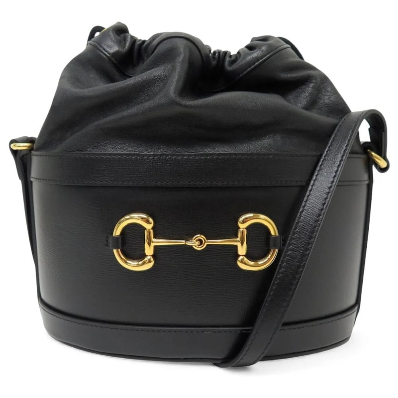Gucci Bucket Bag NEUE GUCCI HORSEBIT 1955 EIMER TASCHE 602118 SCHWA schwarz