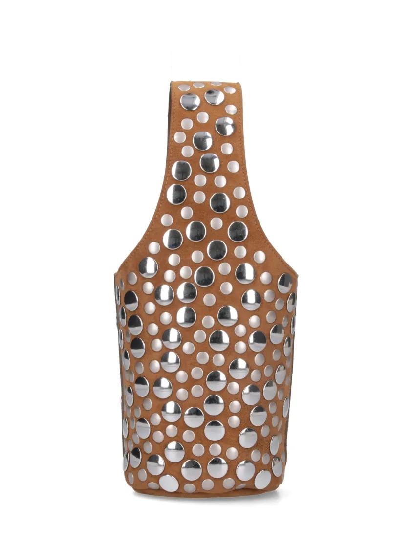 Khaite Crossbody bags "Livia" Studded Bag Brown in bruin