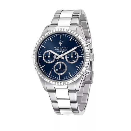 Maserati Watch Hau Competizione 43mm Silver Chronographe