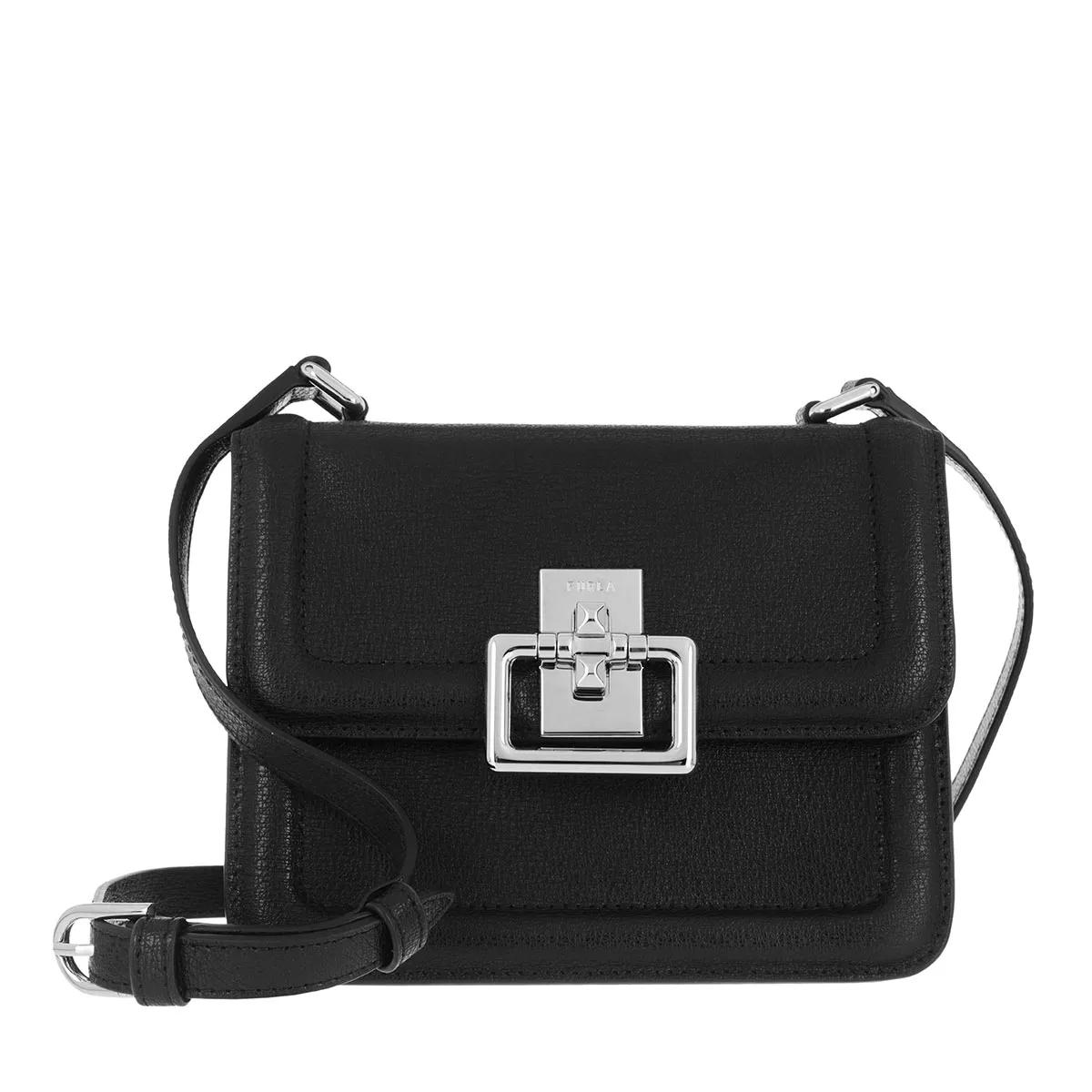 Furla Furla Villa Mini Crossbody Nero Crossbody Bag