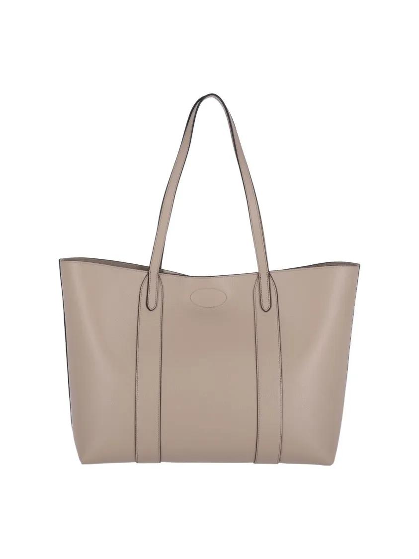 Mulberry Shoppers & Totes "Bayswater" Tote Bag – Taupe in beige