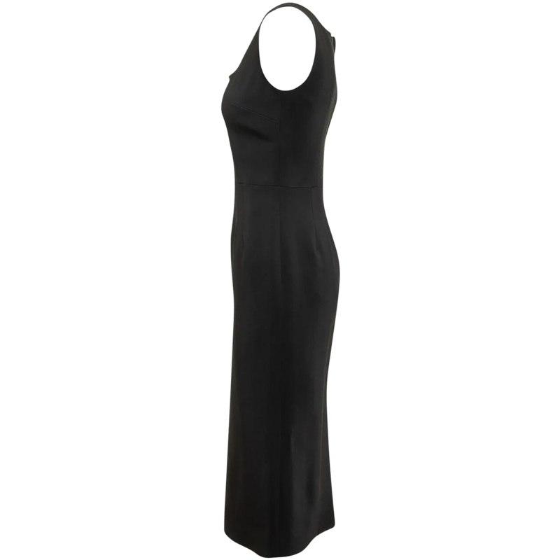 Dolce&Gabbana Maxikleid Abito Scivolato con Zip schwarz(Image 3)