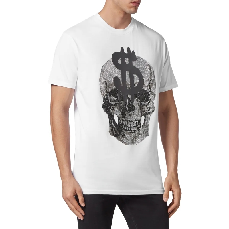 Philipp Plein T-Shirt T-Shirt Skull weiss