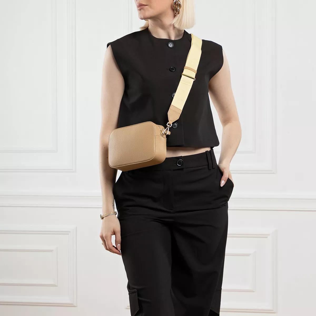 Coccinelle Retro Leren Cameratas Beige Dames