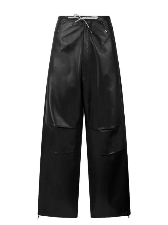 Darkpark - Daisy Plonge Nappa Leather Military Trousers - Größe 40 - black