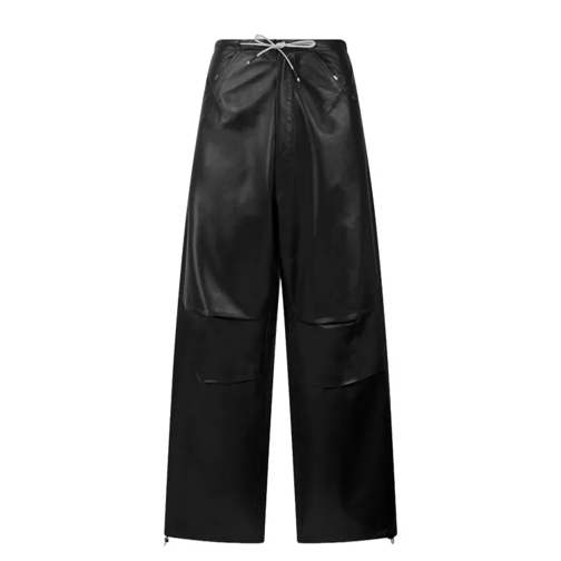 Darkpark Daisy Plonge Nappa Leather Military Trousers Black 