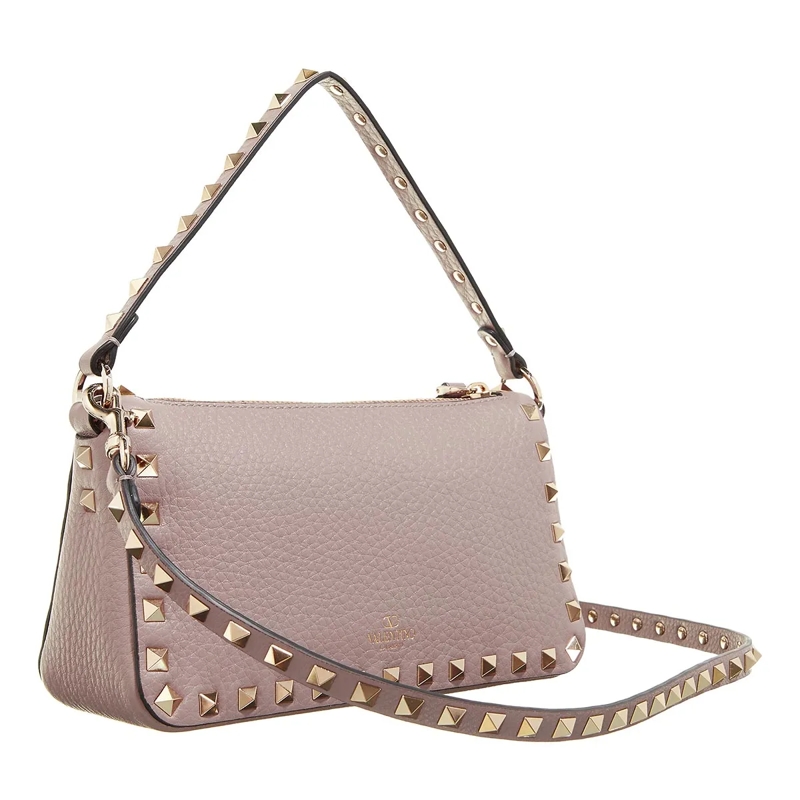 Valentino Garavani Crossbody Bag Small Rockstud Shoulder Bag Poudre(Image 4)