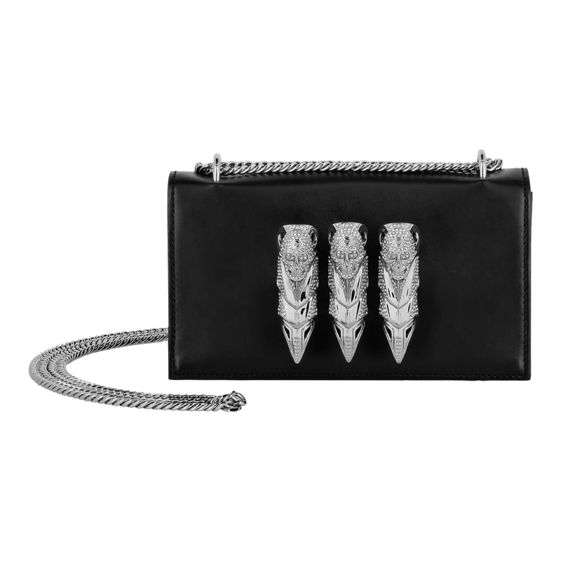 Philipp Plein Schultertasche Schultertasche Claw Clutch schwarz