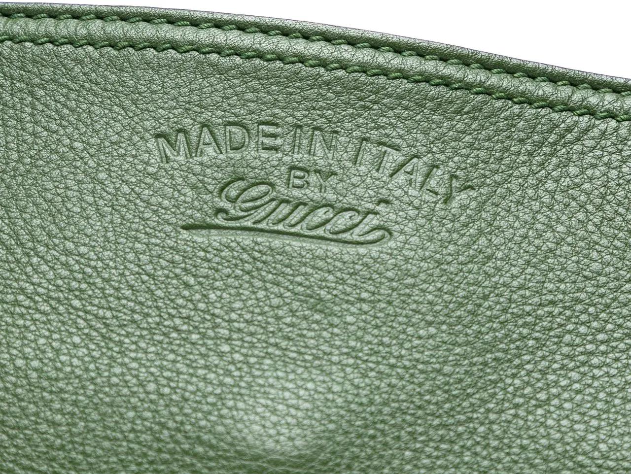 Thumbnail - Gucci Hobo Bags - Medium Calfskin Bamboo Shopper Satchel - Gr. unisize - in Grün - für Damen