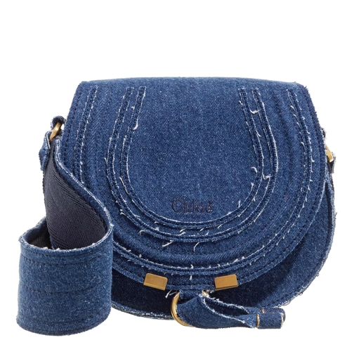 Chloé Small Marcie Saddle Bag Denim Saddle Bag