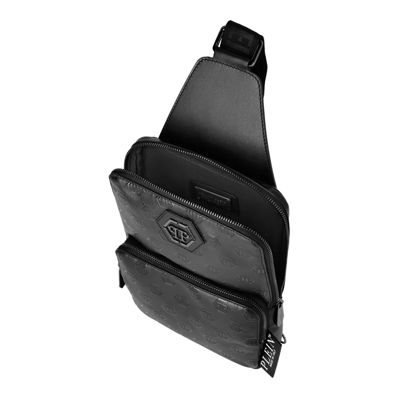 Philipp Plein Schultertasche Kreuzkörper Monogram schwarz(Image 3)