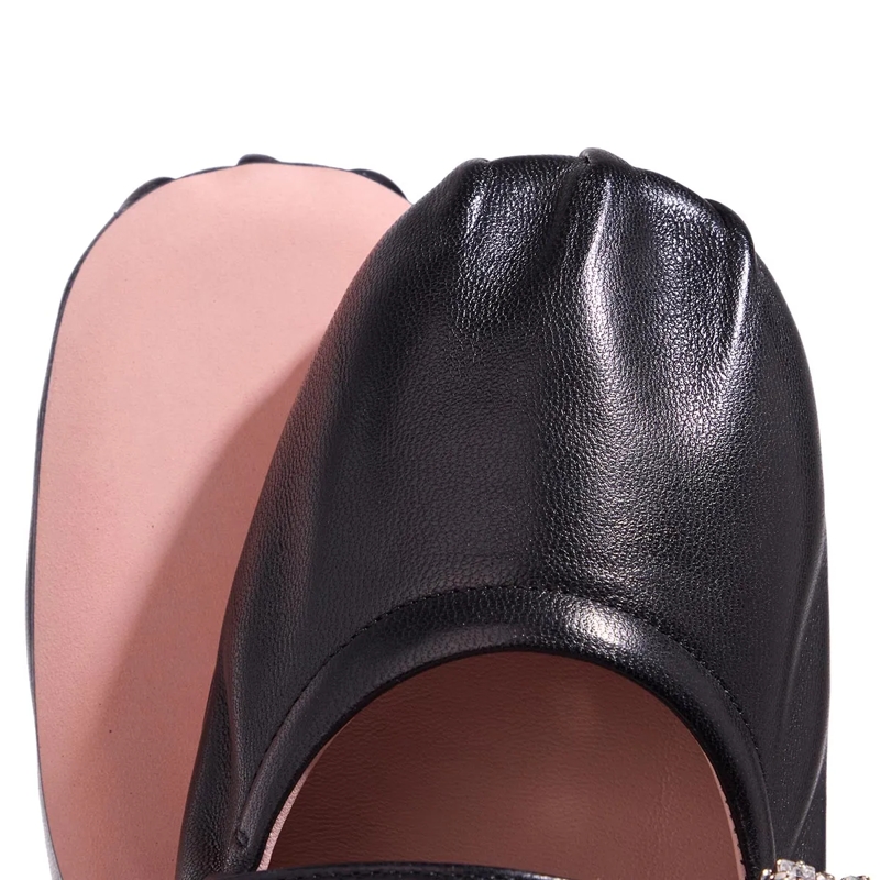 Roger Vivier Ballerines Mini Strap Strass Soft Ballerina Nero(Image 4)