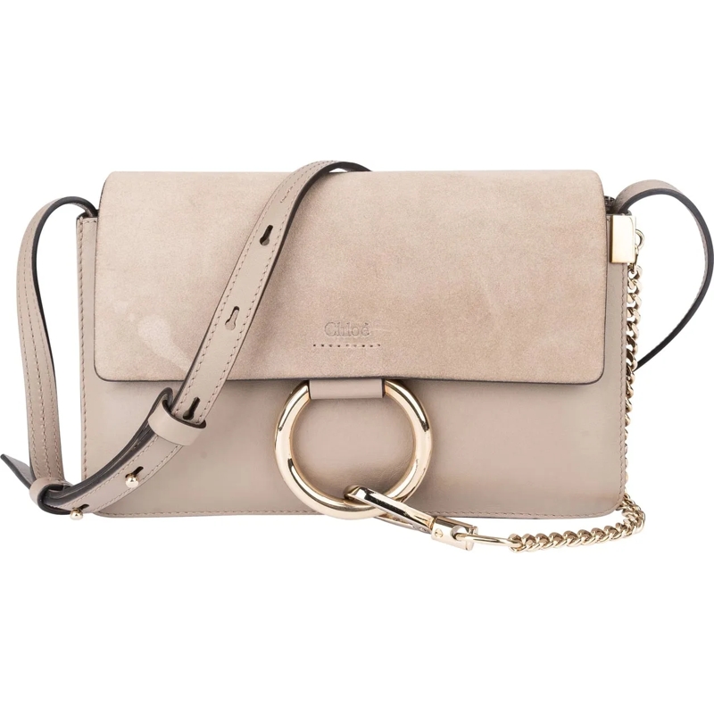 Chloé Tote Chloe Grey Leather Faye Crossbody Bag mehrfarbig