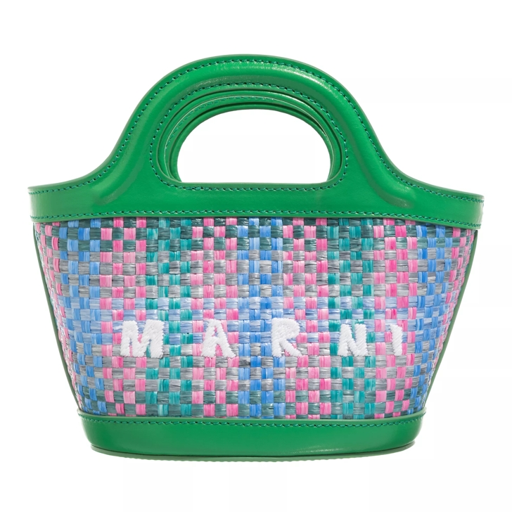 ★MARNI★ Micro Tropicalia Tote Bag Lemon Apricot Mocha BMMP Marni Women's Tropicalia Micro Bag in Lemon/Apricot/Moca Marni