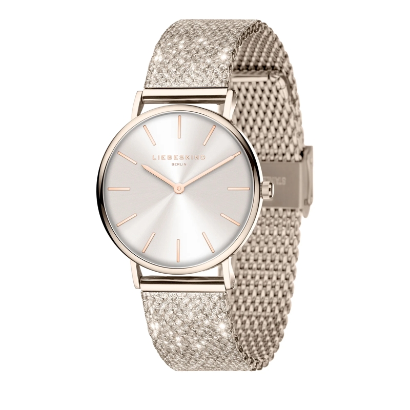 Liebeskind Berlin Quarzuhr Edelstahl Glitter-Special rose(Image 3)
