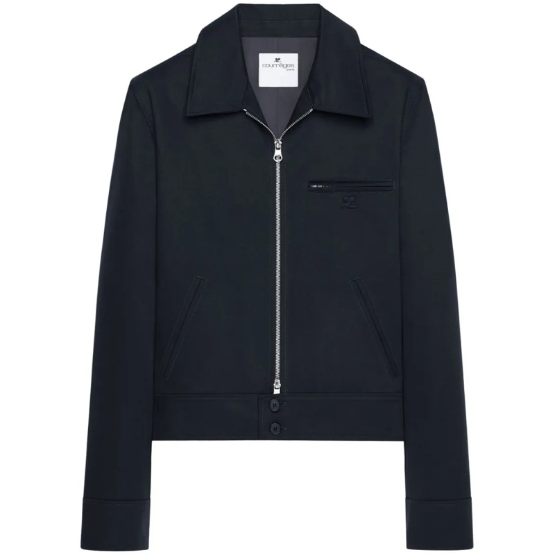Courrèges  Navy Blue Casual Jacket Black