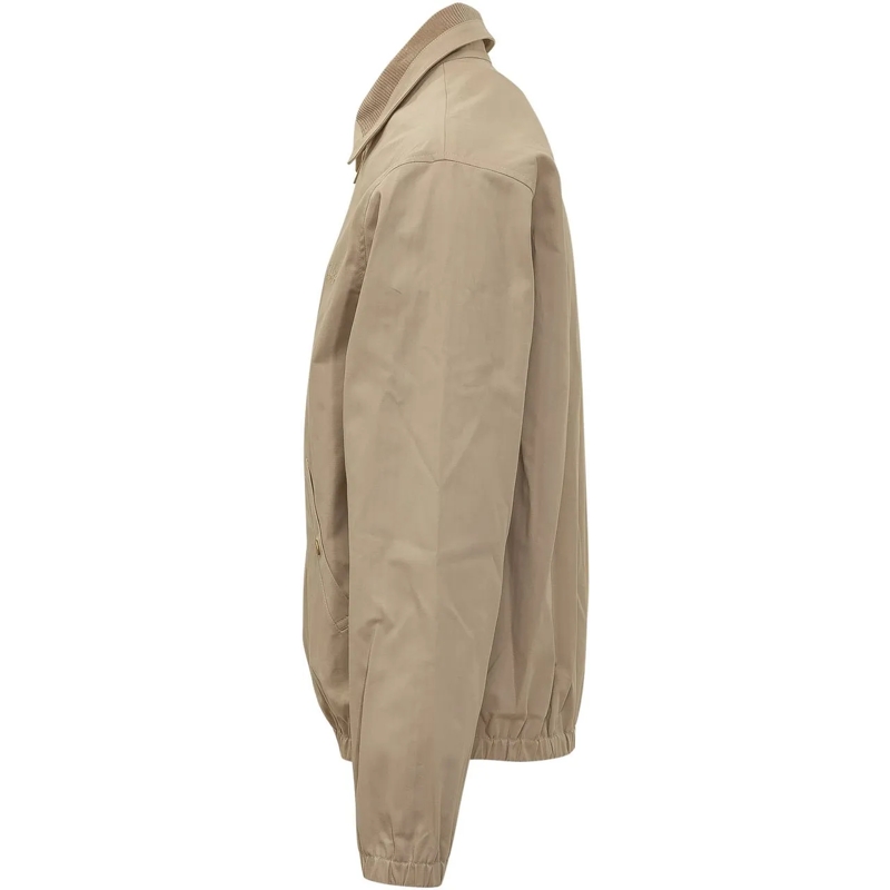 Drôle De Monsieur Daunenjacke Giacca con Zip e Logo Ricamato beige(Image 3)