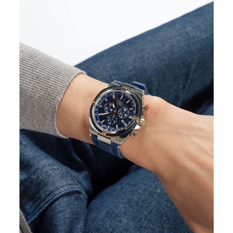 GC Quarzuhr Analoge Uhr Gc Ironclass blau(Image 5)