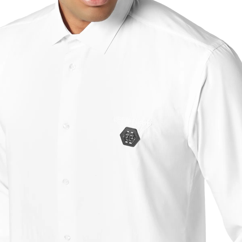 Philipp Plein Hemd Shirt Sugar Daddy Cut Ls Sugar Daddy weiss(Image 5)