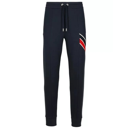 Moncler Jogger' Navy Cotton Pants Black 