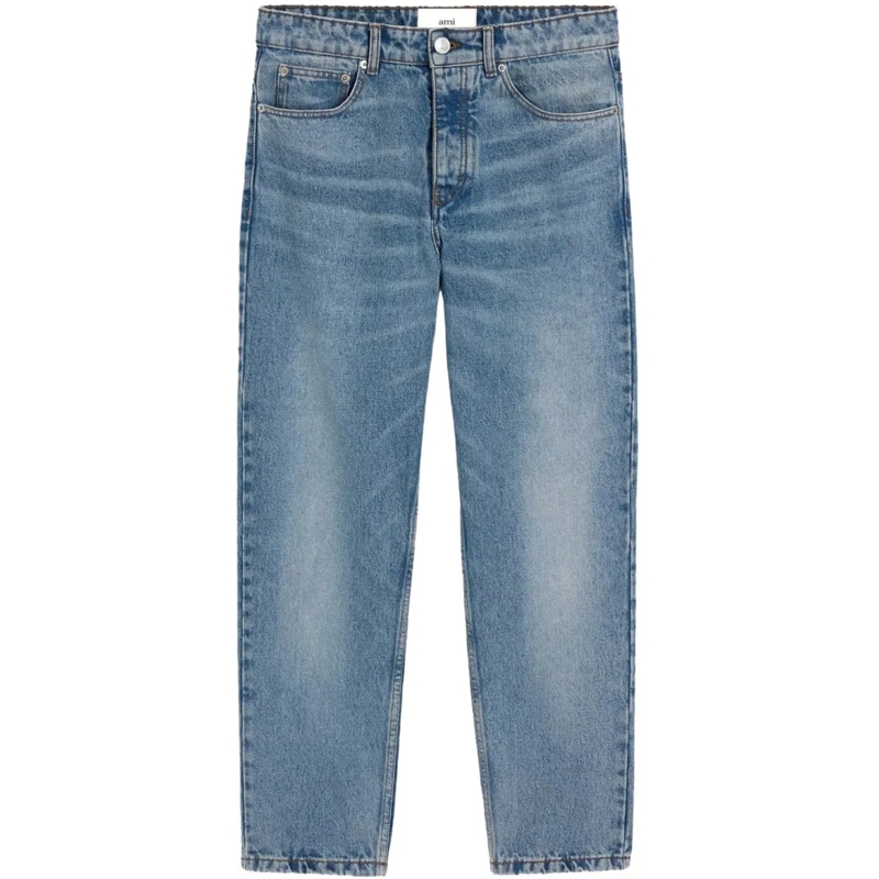 AMI Paris Jeans jean a coupe fuselee blau