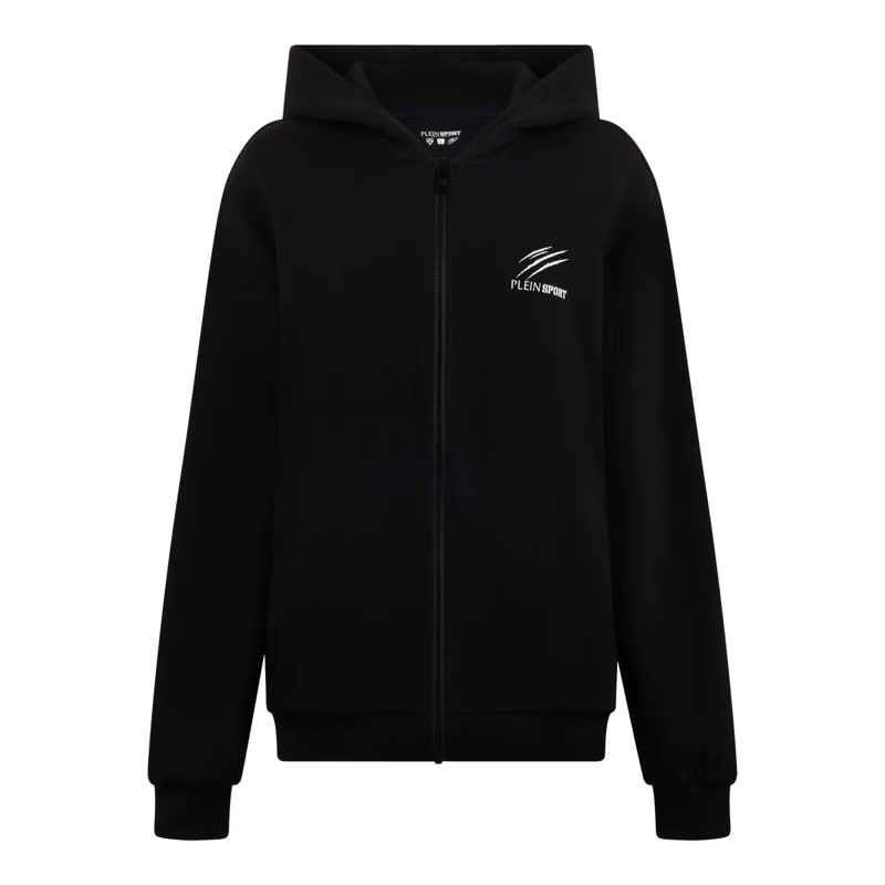 Plein Sport Top Pique Zip Hoodie Icon schwarz