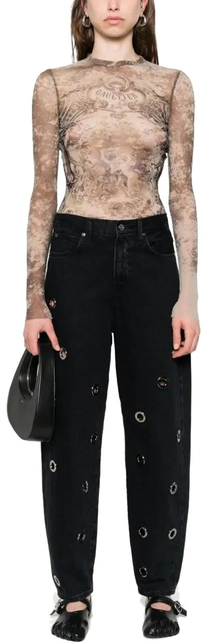 Thumbnail - Jean Paul Gaultier - Top Beige - Größe L -