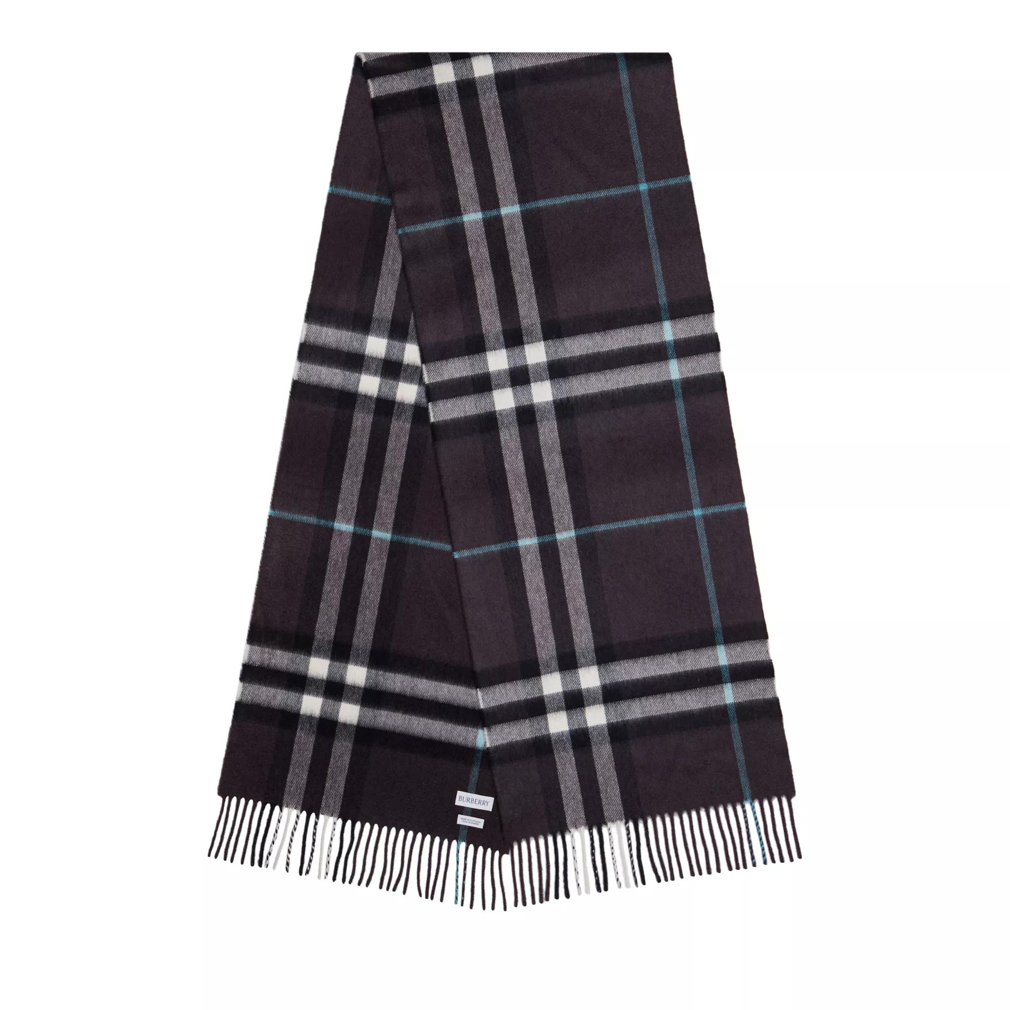 Burberry Tücher & Schals - Giant Check Cashmere Scarf - Gr. unisize - in Blau - für Damen