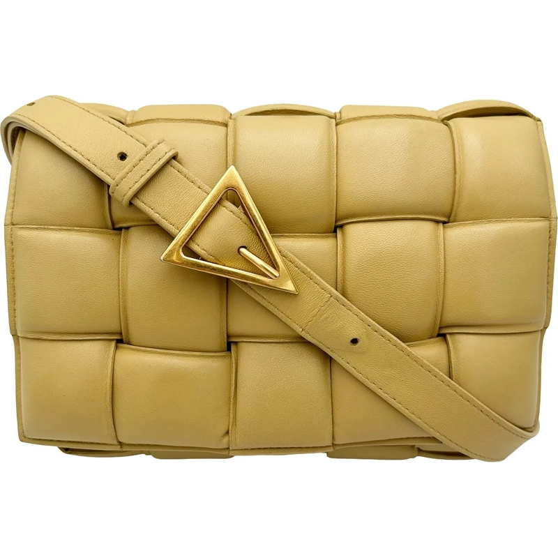 Bottega Veneta Schultertasche Bottega Veneta Padded Cassette - Tapioca gelb