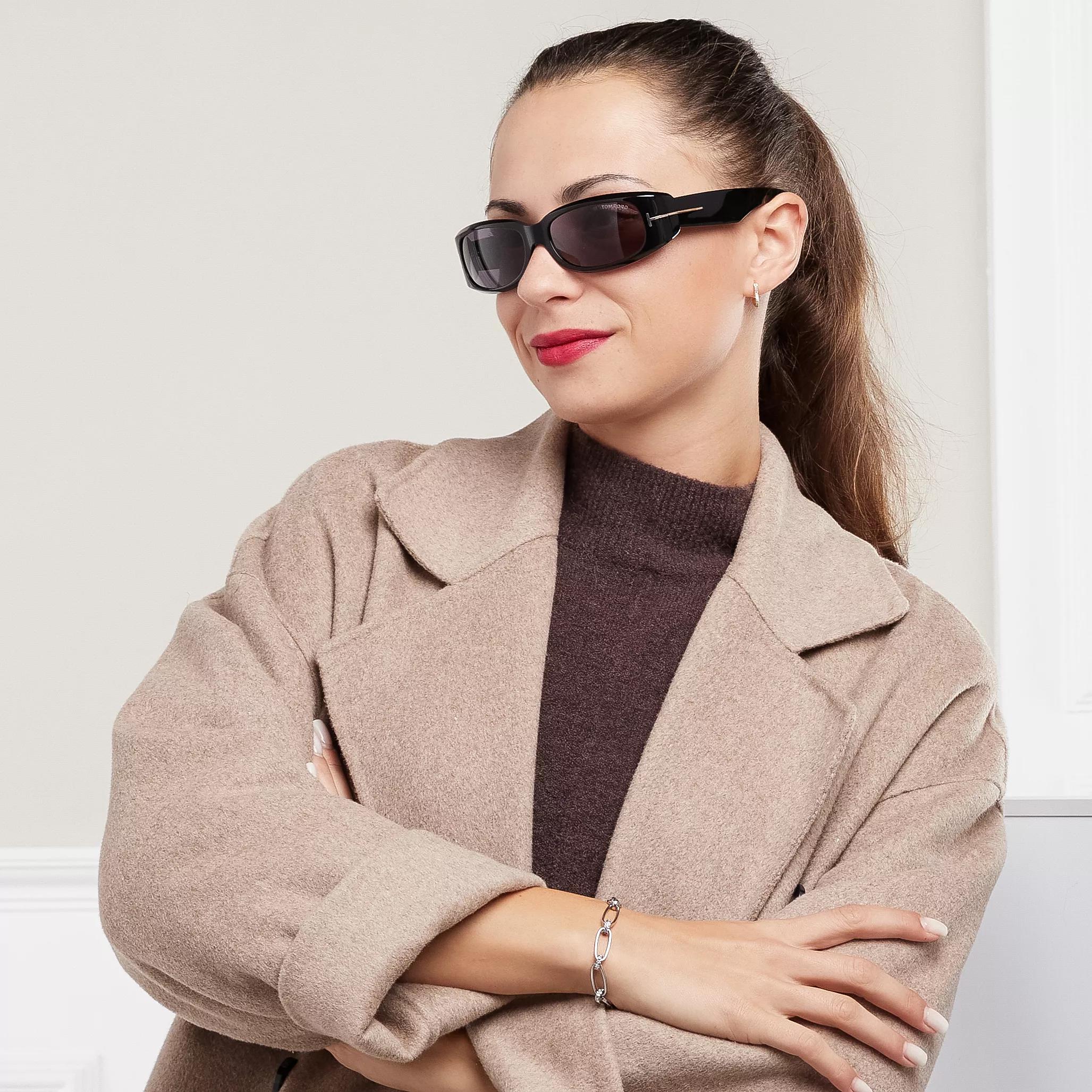 Tom Ford Corey shiny black Sunglasses