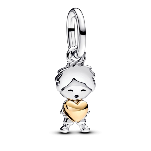 Pandora Pendant Happy Girl Charm-Anhänger Sterling silver, 14k gold