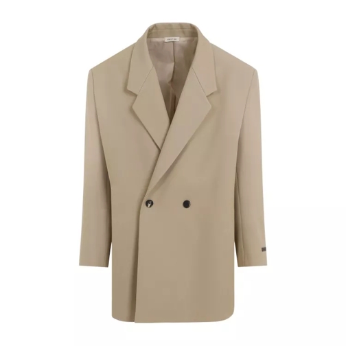 FEAR OF GOD California Beige Wool Blazer Brown 