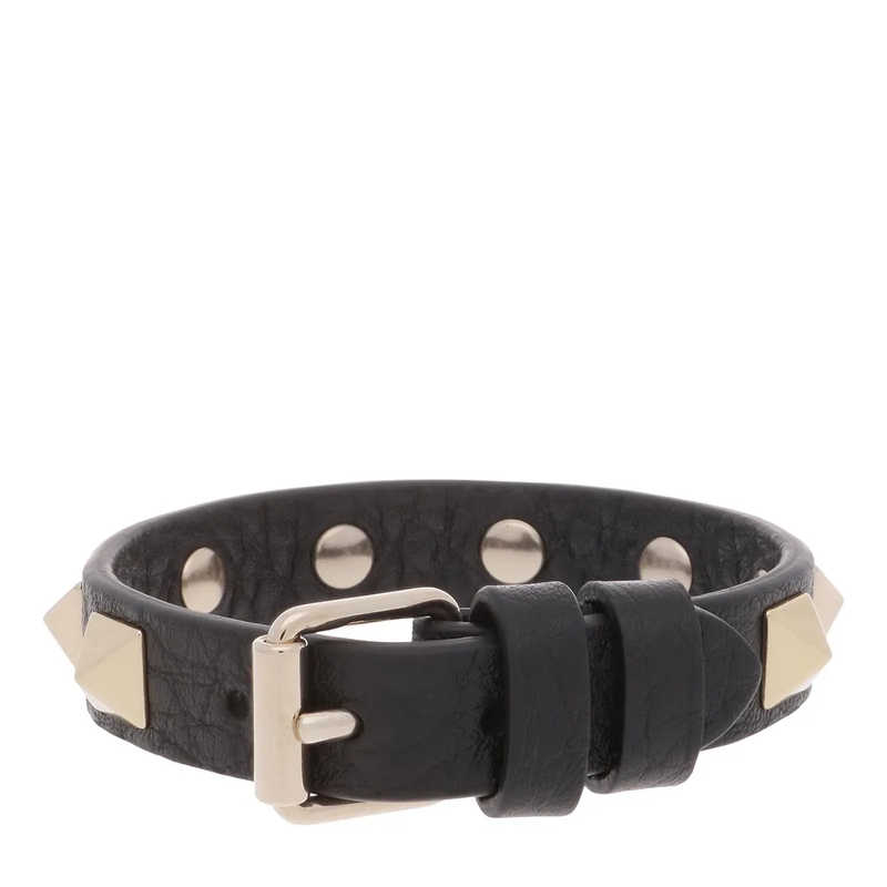 Valentino Garavani Armband Leather Bracelet Rockstud schwarz(Image 3)