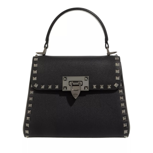 Valentino Garavani Small Top Handle Bag Black Cartable