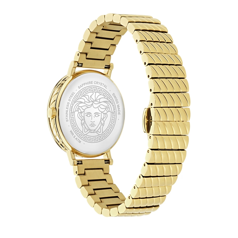 Versace Quarzuhr Quarz-Analoguhr Versace Delphinus gelb(Image 3)