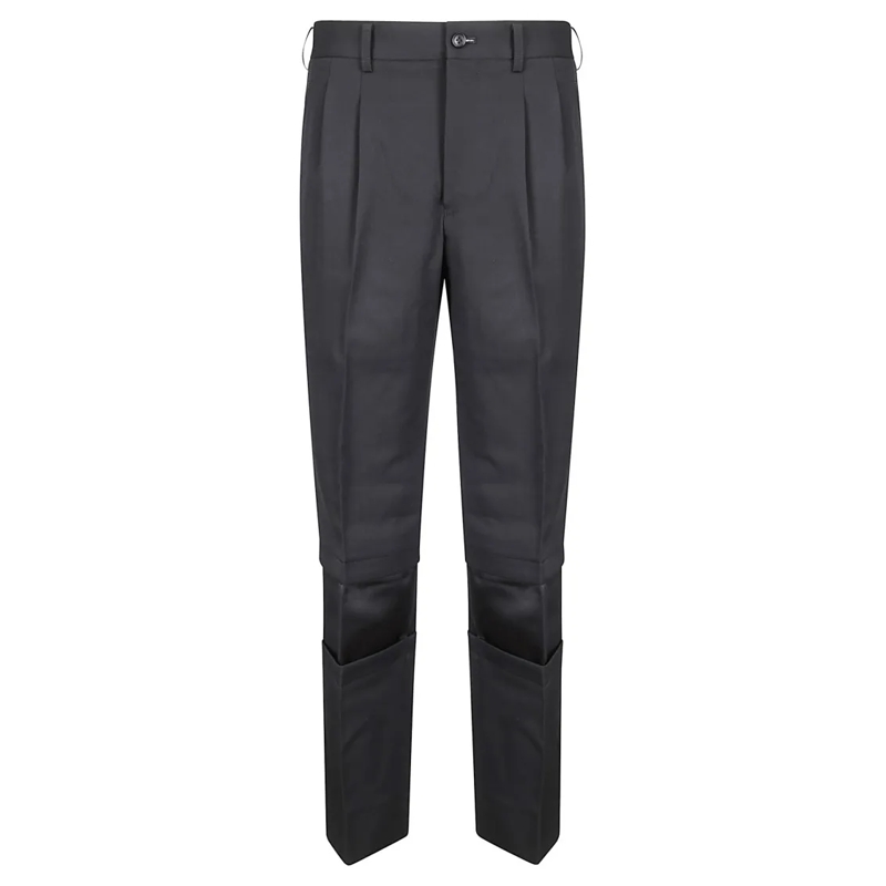 Comme des Garcons  Tailored Neutrals Wool Pants With Classic Silhouet Black