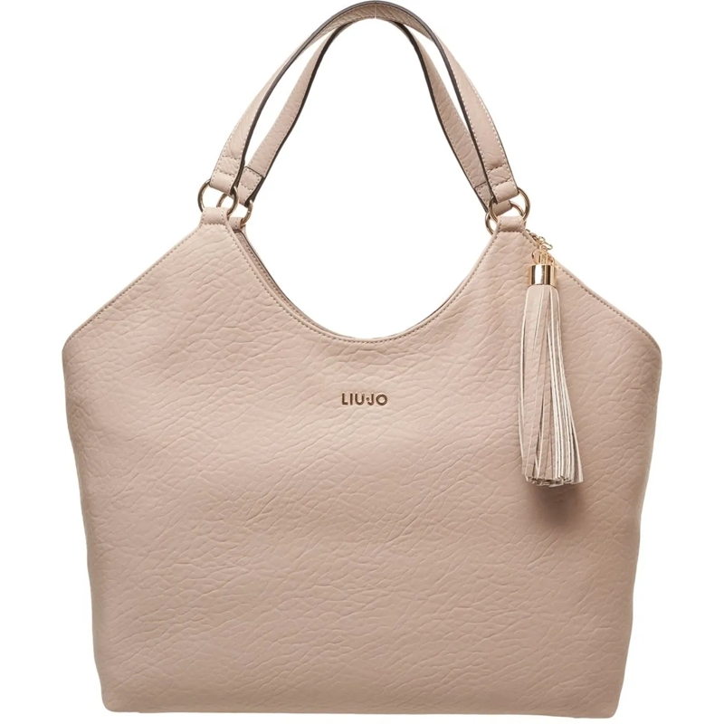 LIU JO Tote Faux Leather Handbag beige