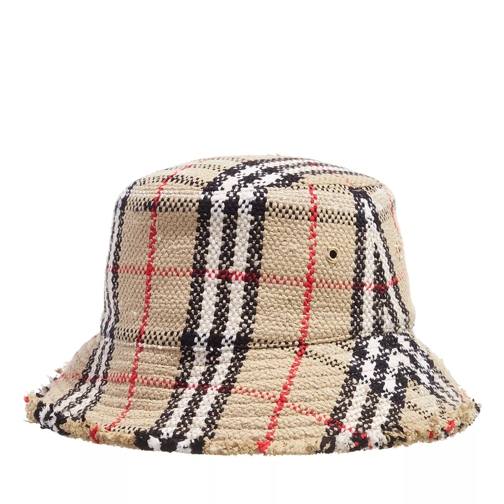 Burberry Bouclé Bucket Hat Archive Beige Vissershoed
