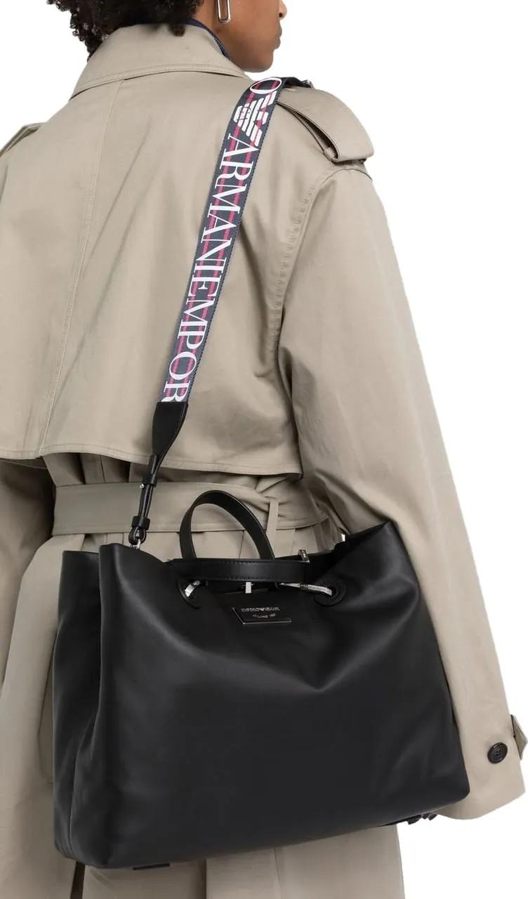 Emporio Armani Hobo bags Black in zwart
