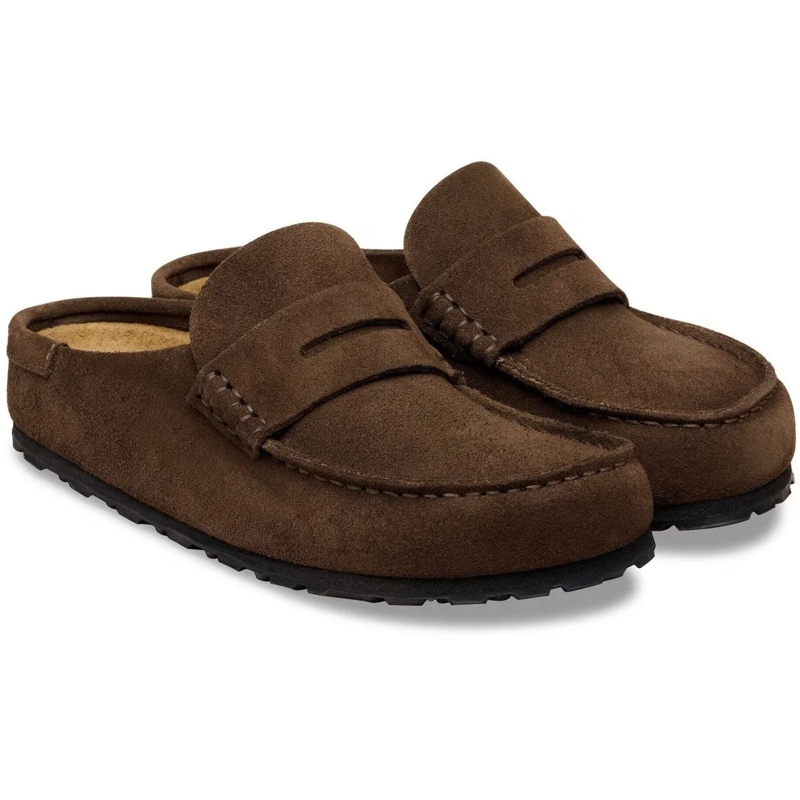 Birkenstock Loafer "Naples" Sabot – Brown Brown(Image 3)